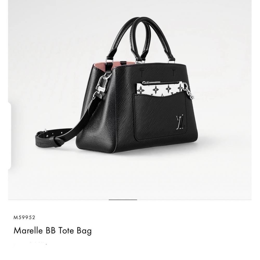 Brand New Louis Vuitton Marelle BB Tote Bag - Black